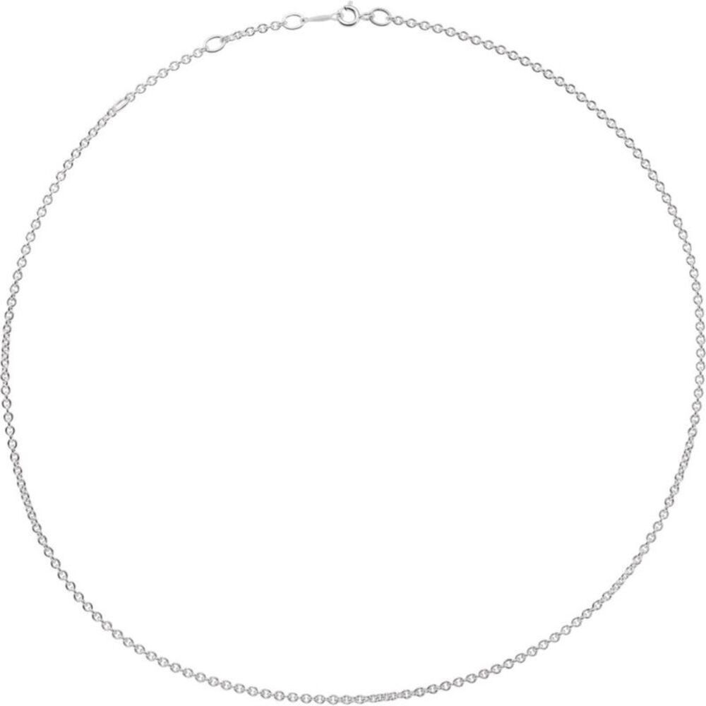 2mm Sterling Silver Adjustable Cable Chain Necklace, 16-18 Inch